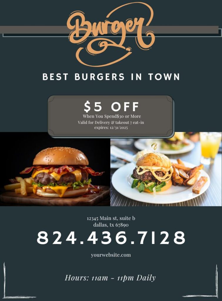 Ad Sample Burger