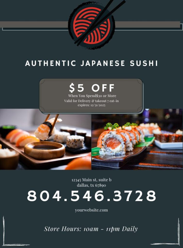 Ad Sample Sushi