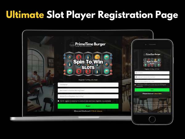 Ultimate Slot Player Registration Page